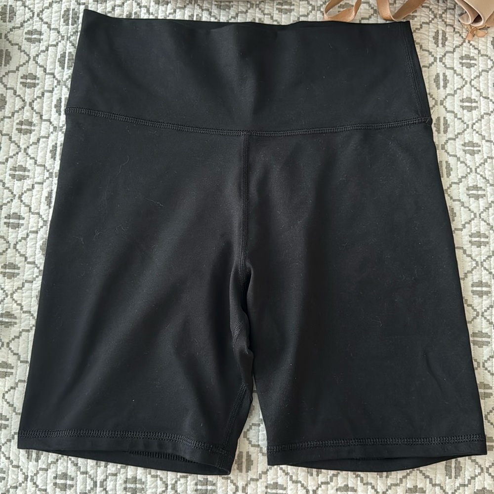 Aerie chill play move biker shorts size larger barely with new like condition